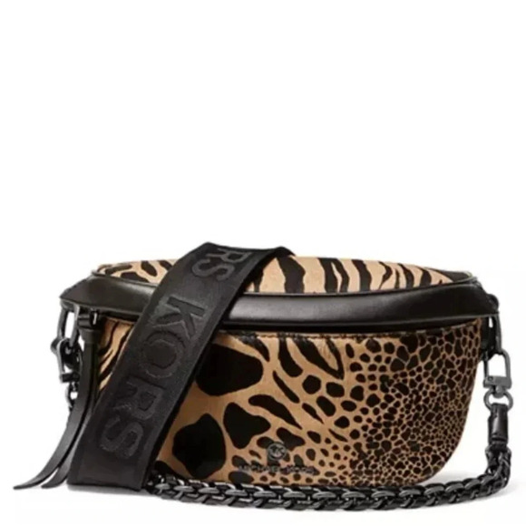 Michael Kors Animal Print Sling/Messenger Leather Bag NWT - Picture 2 of 11